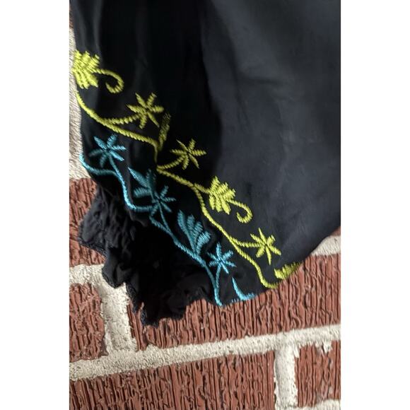 Urban Mango Black Embroidered Dress with Tassels Size XL NWT *See Measurements - Picture 3 of 4